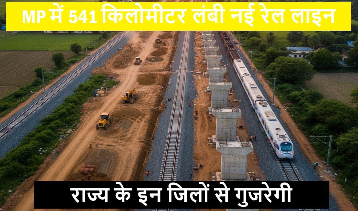 MP में यहां बिछाई जाएगी 541 किलोमीटर लंबी नई रेल लाइन, इन जिलों से गुजरेगी, लागत 3900 करोड़